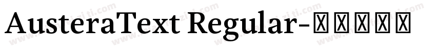 AusteraText Regular字体转换
